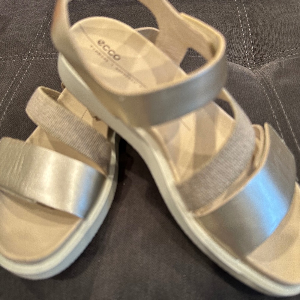 Ecco Metallic Sandals